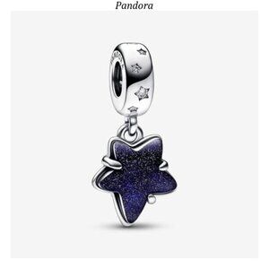 Pandora Celestial Galaxy Star Murano Dangle Charm